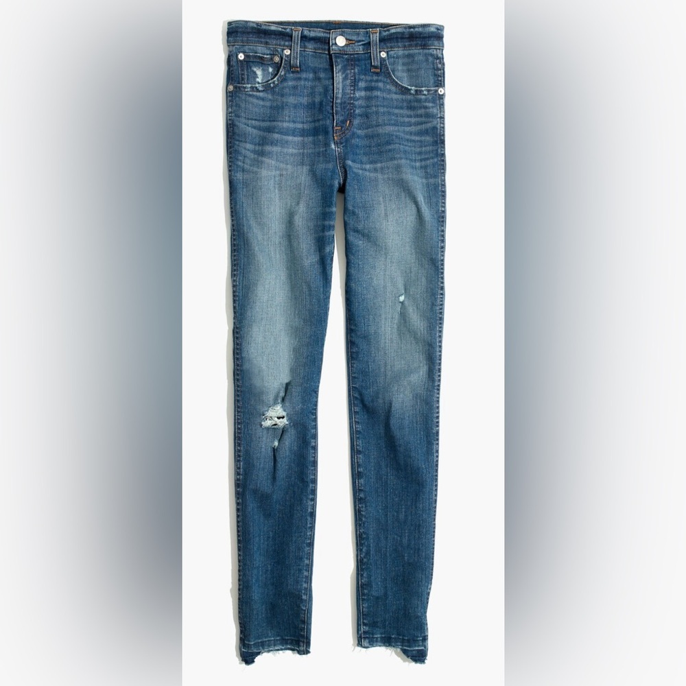 Madewell Everton 10” High Rise Skinny Drop step hem 37” waist NWT normcore